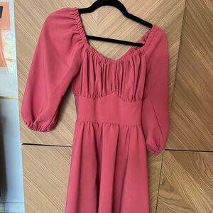 Vixen by Micheline Pitt hemmed coral Vacation dress